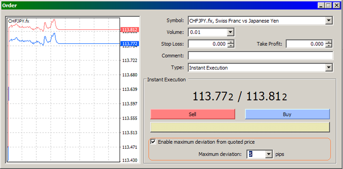 MetaTrader 4-How to avoid a requote